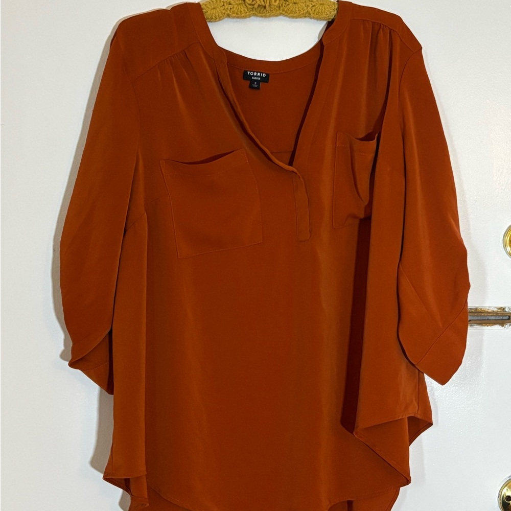 Torrid Women's Orange Blouse
